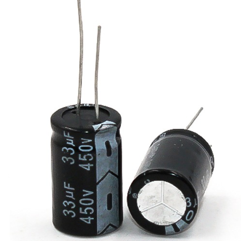 ytf品牌插件电解电容450V33UF 体积16*25mm 33UF450V电源常用 电容