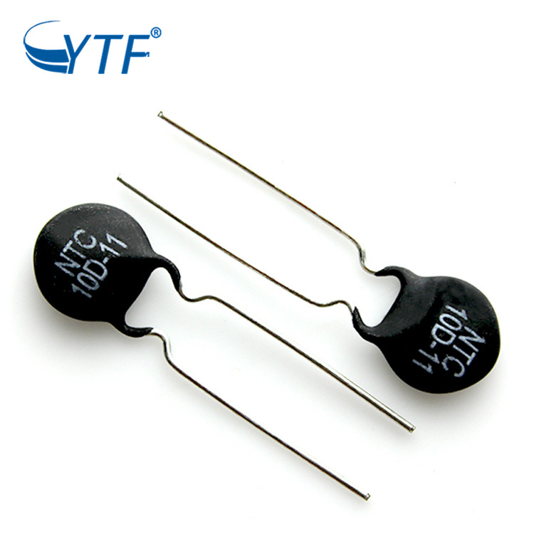 NTC 10D-11热敏电阻负温度系数 10R MF72-10D11排插常用热 敏电阻