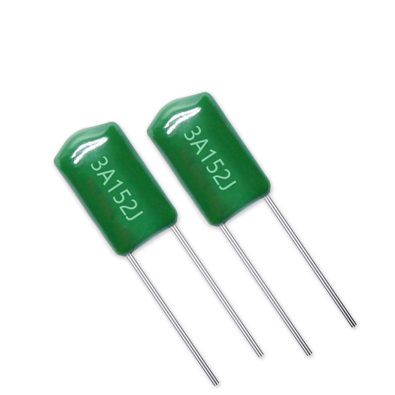  CL11涤纶电容 3A152J麦拉电容 1000V152J直插式绿色薄 膜电容